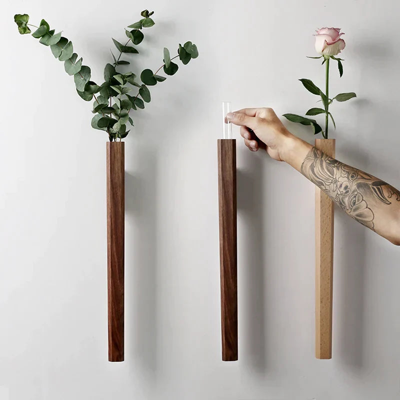 Wooden Wall Pencil Vase