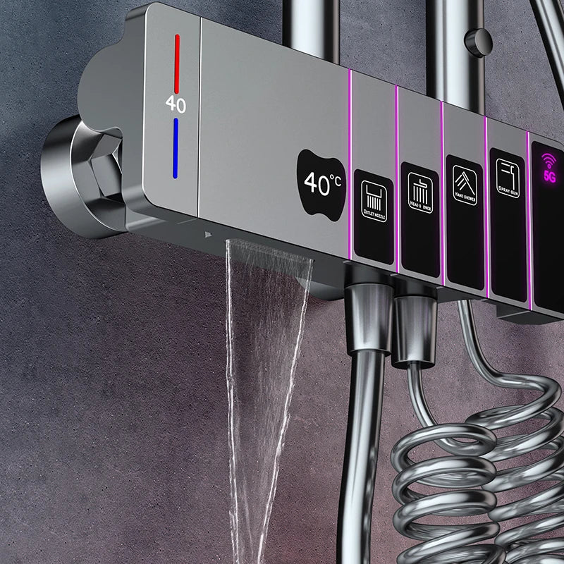 Vrimlo Ebony Digital Shower