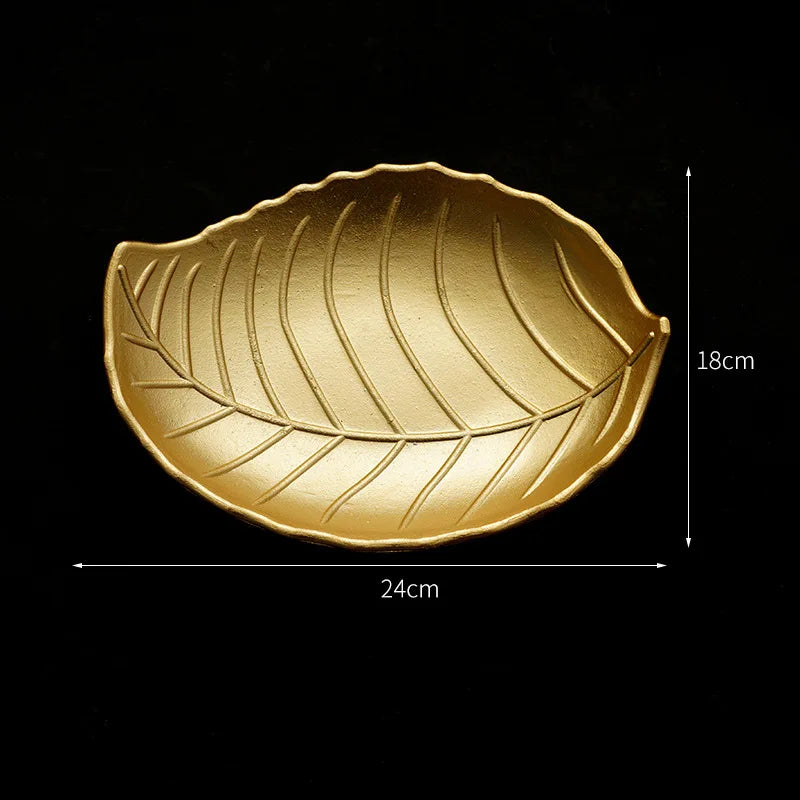 Nordic Gold Leaf Serving Tray