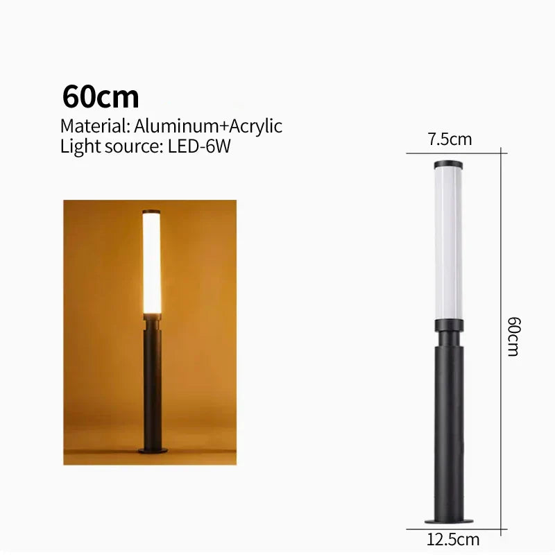 Timber Waterproof Pole Lamp