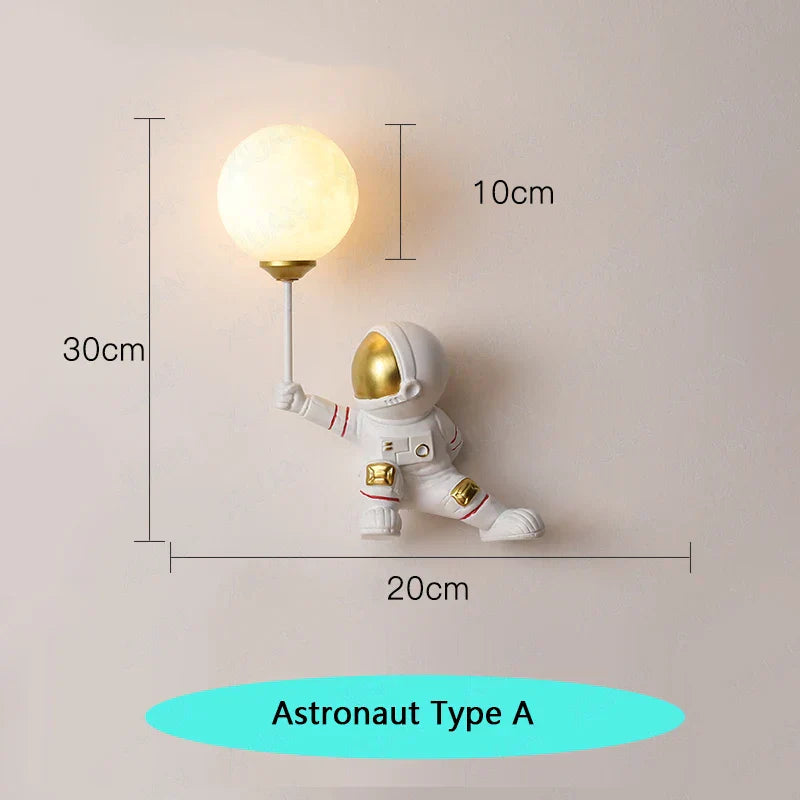 Astronaut Nursery Room Wall Light