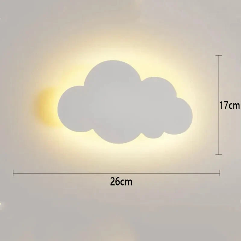 Lampade da parete in acrilico a forma di nuvola