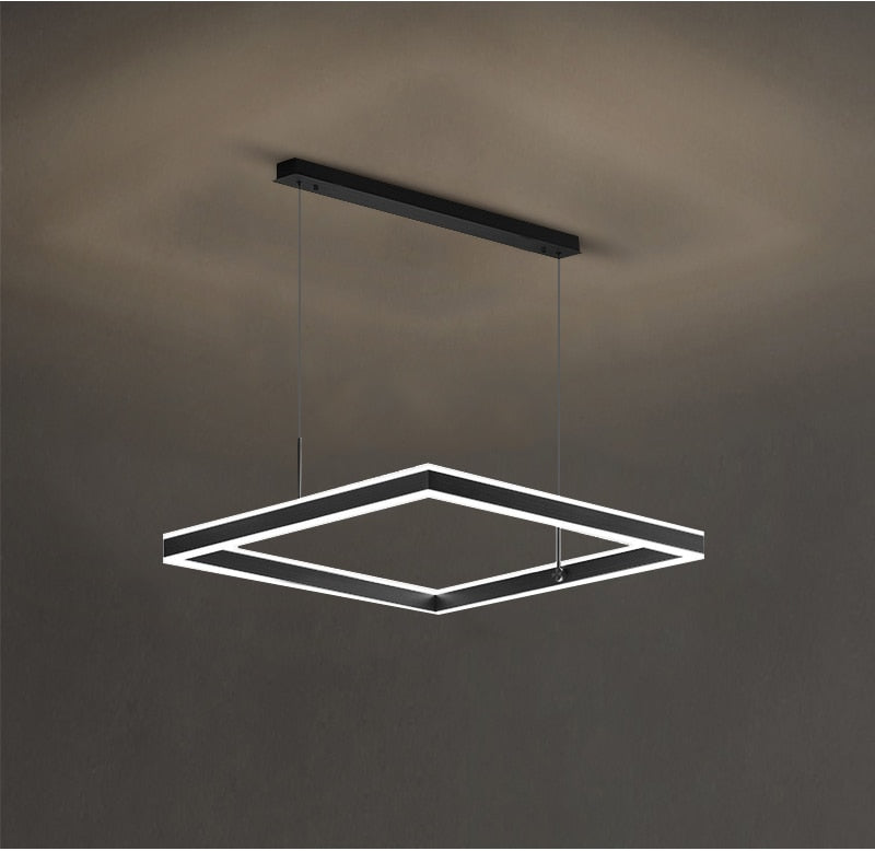 YLK Kare - Modern led chandelier for living room luxury square design