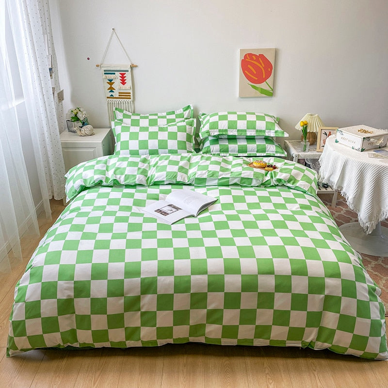 Soft Checkerboard Bedding Collection