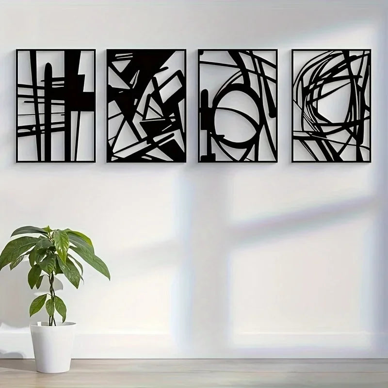 Minimalist Abstract Metal Wall Art