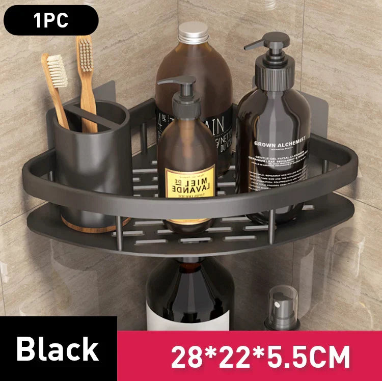 Punch-Free Bathroom & Kitchen Organizer