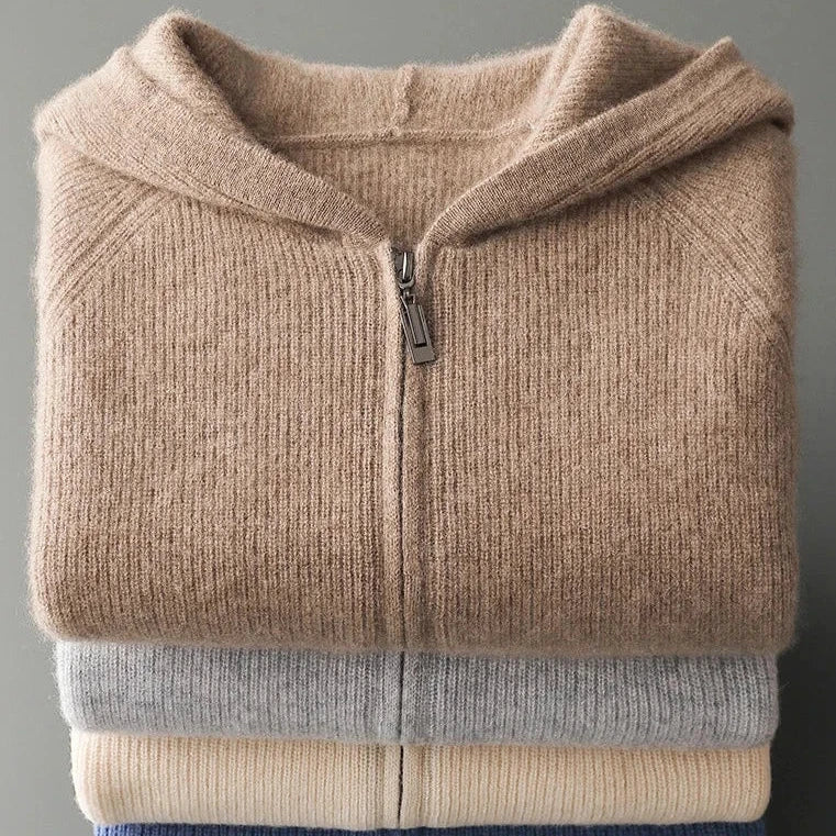 Royal Cashmere Merino Ull Zip-Up