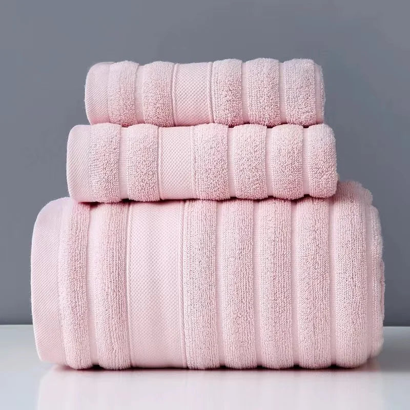 SoftWave Cotton 3-Piece Towel Set