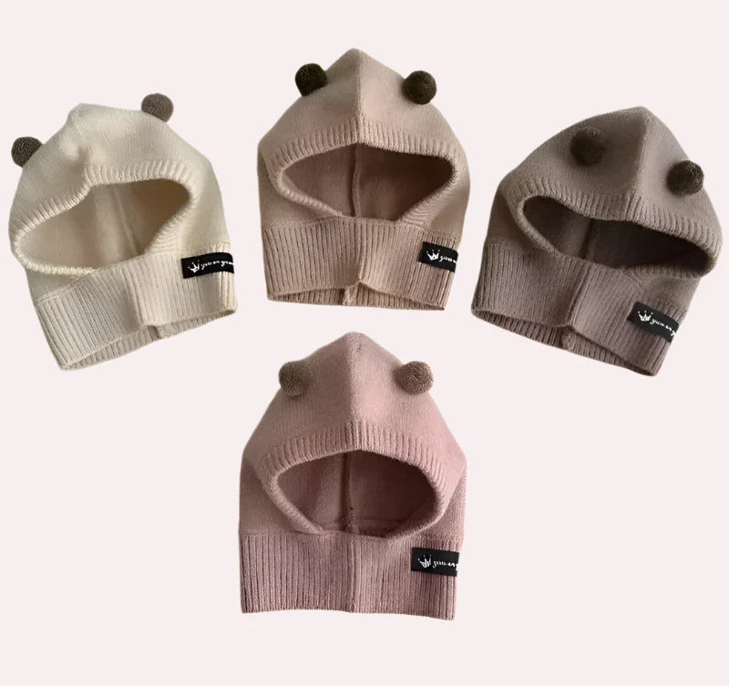 Cuddly Cole Gorro tipo bufanda para bebé de punto - Cómoda protección para los oídos para niños