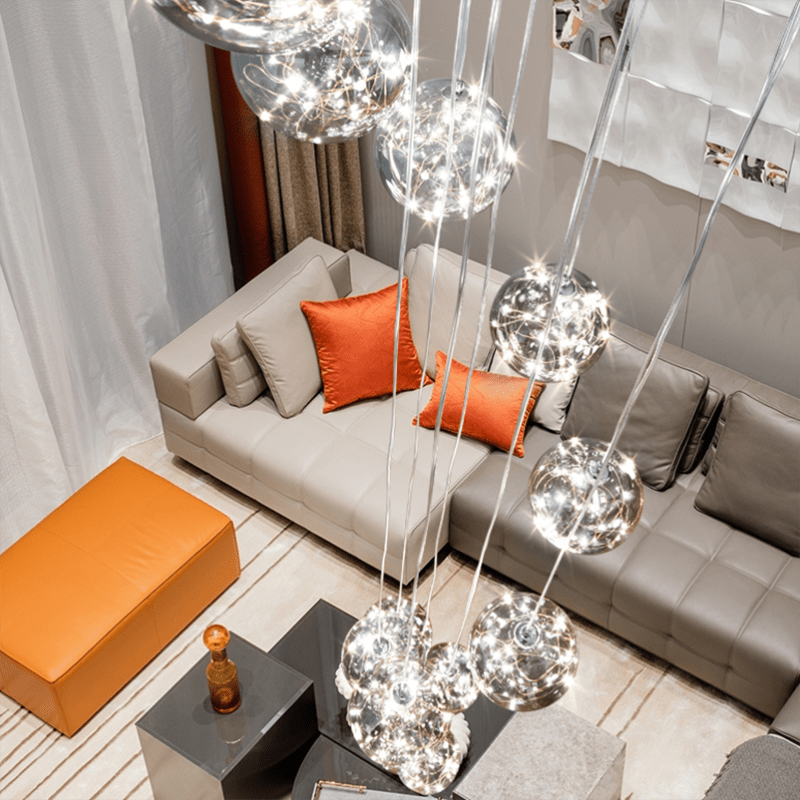 Bella Glass Ball Chandelier