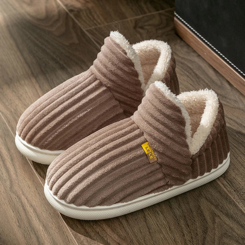 CozyMax Pluche Pantoffels | Ultra-warme antislip katoenen schoenen voor binnen