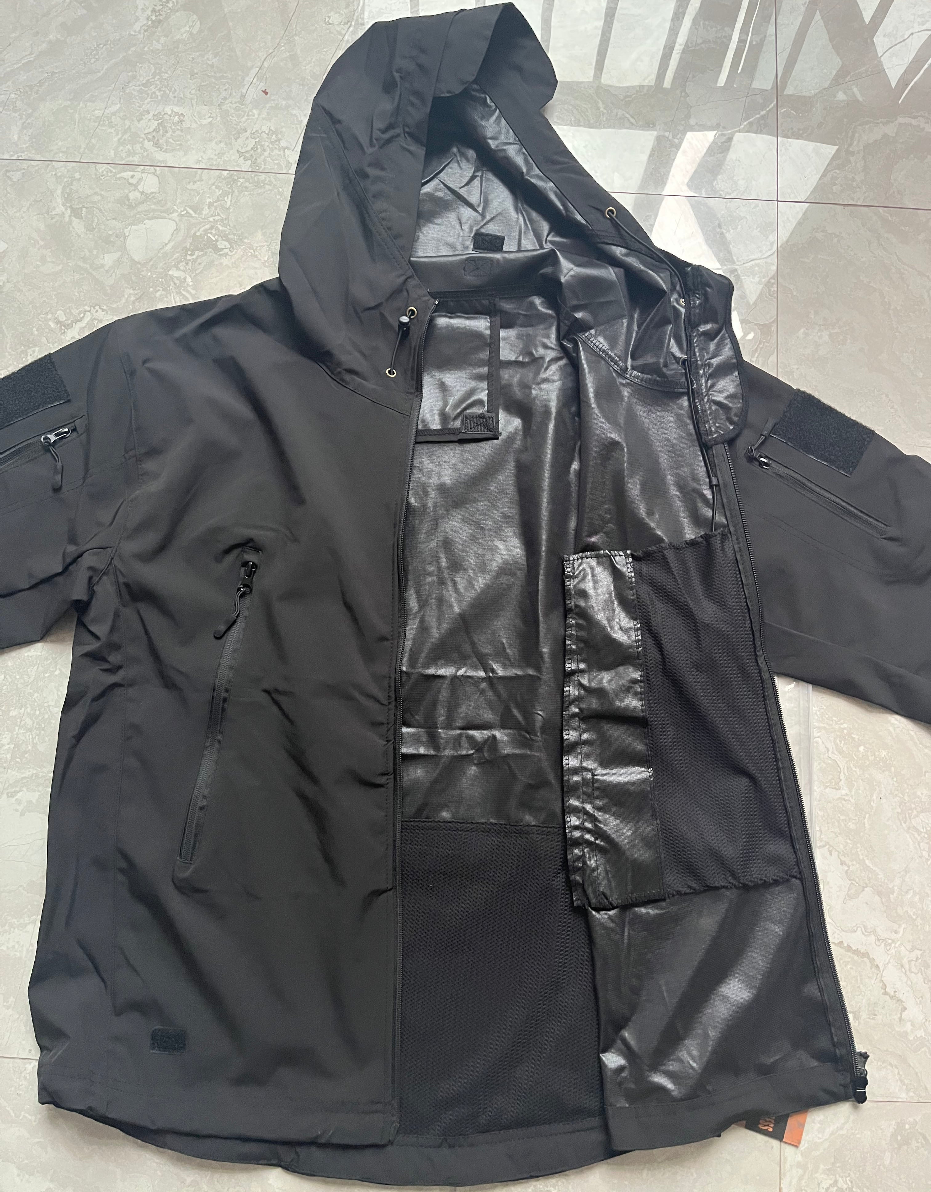 Veste Soft Shell - Manteau bombardier à capuche imperméable et coupe-vent tactique pour hommes