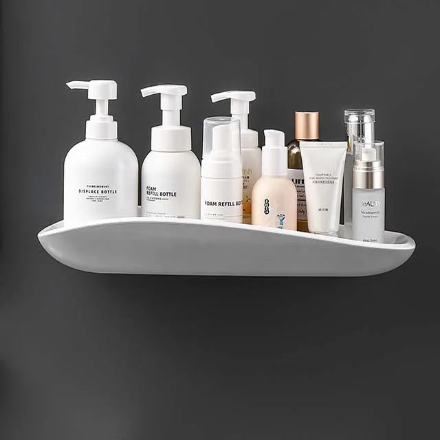 No-Drill Sleek Shower Shelf for Shampoo & Cosmetics