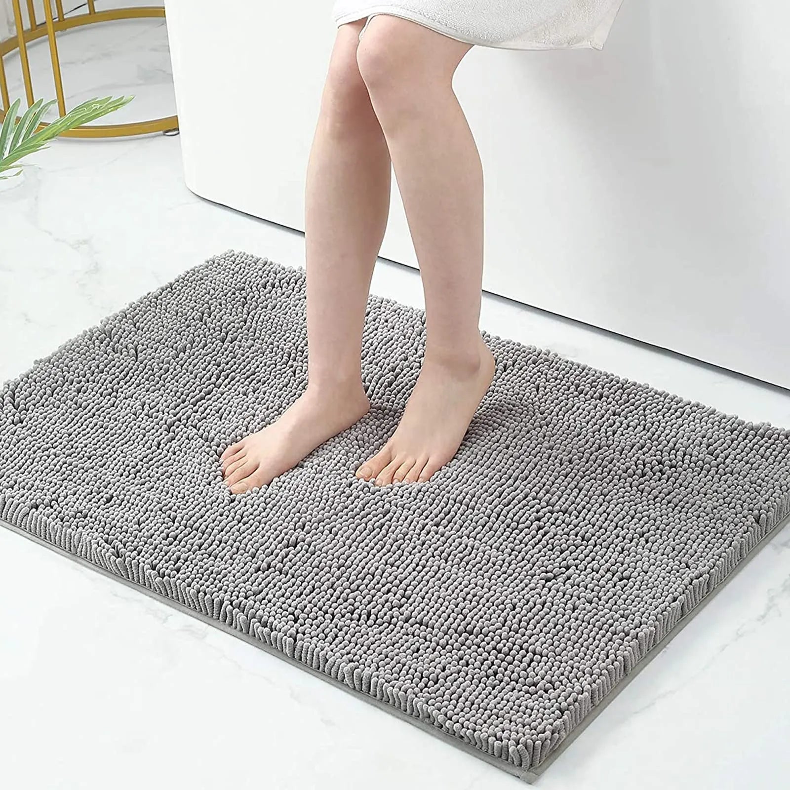 Tapis de bain épais antidérapant – Tapis de salle de bain doux et absorbant pour plus de sécurité et de confort