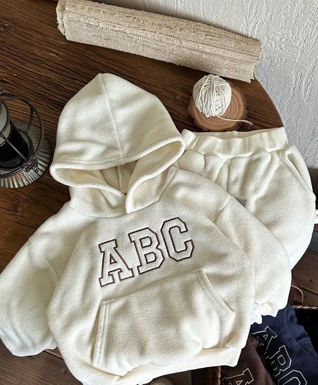 ABC-hoodie met bontvoering voor kinderen