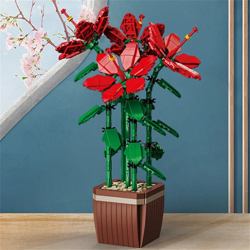 Sara’s Creative Cymbidium Flower Building Block Potted Plant