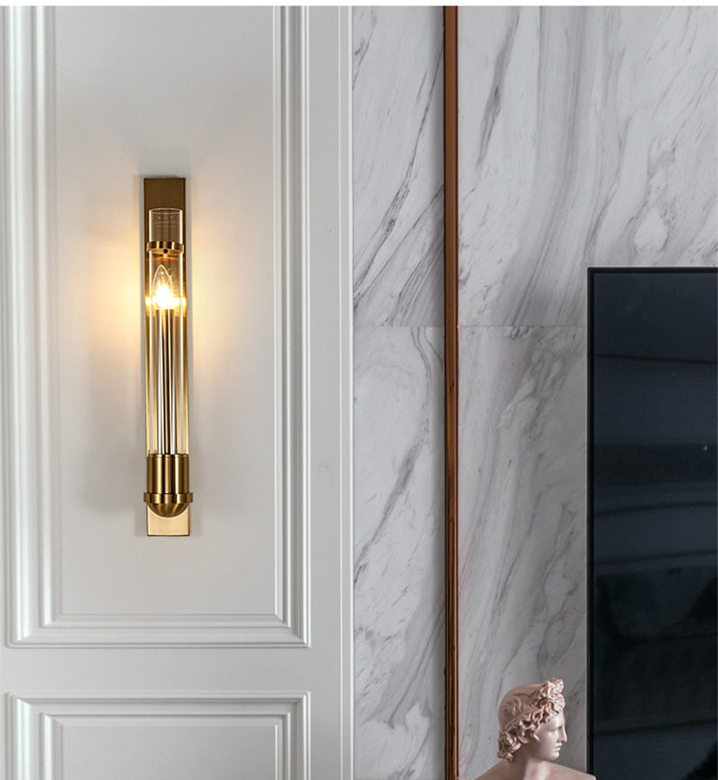 WIN Modern Led American Style Wall Lamp Luxury Golden Light