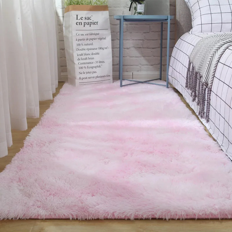 Alfombra de Cama Winnie Fluffy – Suave, Antideslizante, Gran Alfombra para Dormitorio y Guardería