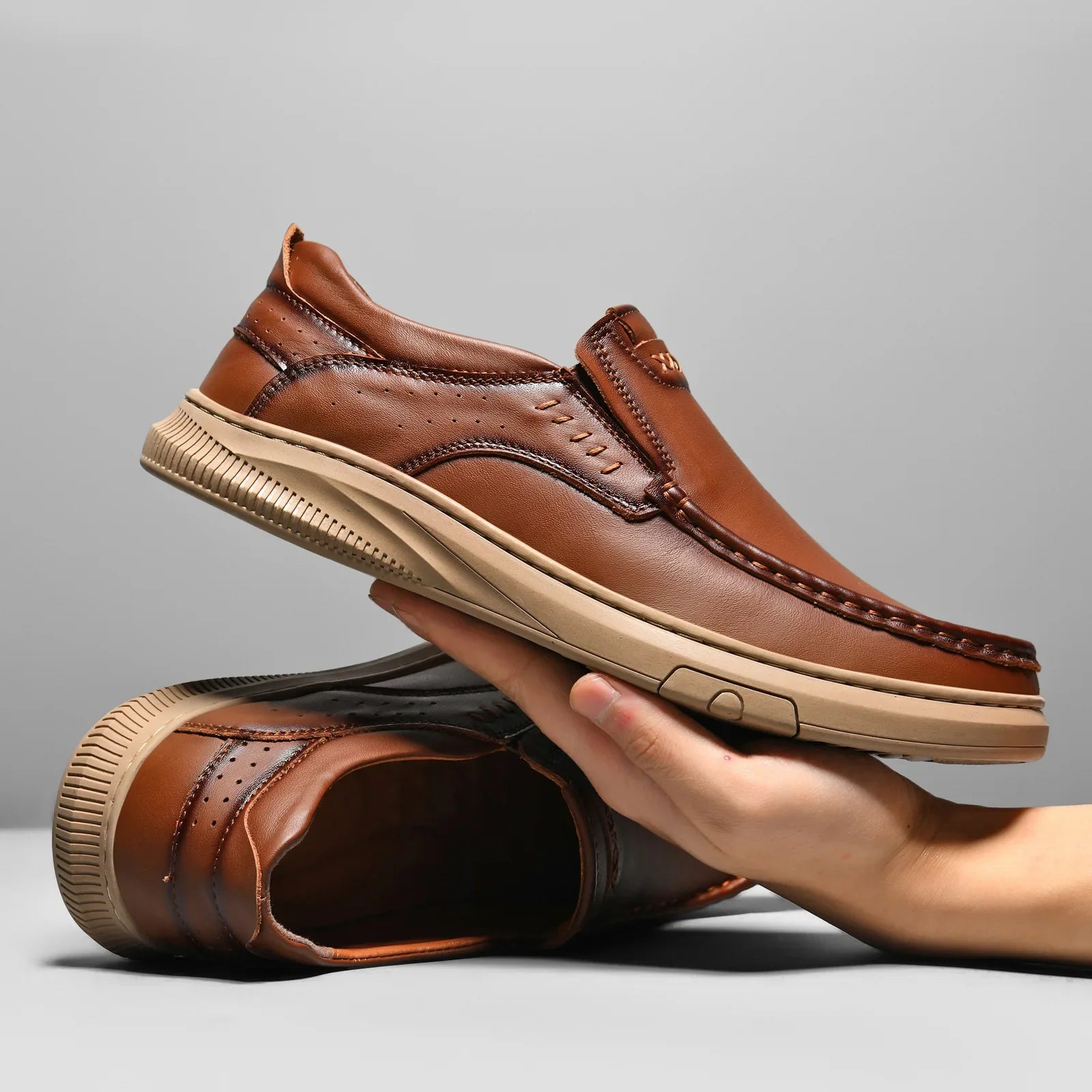 Chaussures Carlo™ en cuir de vache véritable : ultra confortables et respirantes