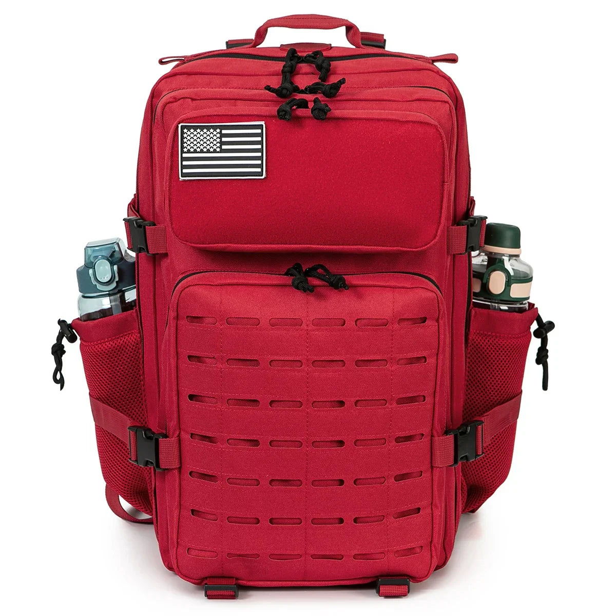 Sac à dos tactique 45 L pour homme/femme – Sac à dos MOLLE pour la chasse, la pêche, la randonnée, le trekking et la survie – Sac à dos d'extérieur de grande capacité avec porte-gobelets