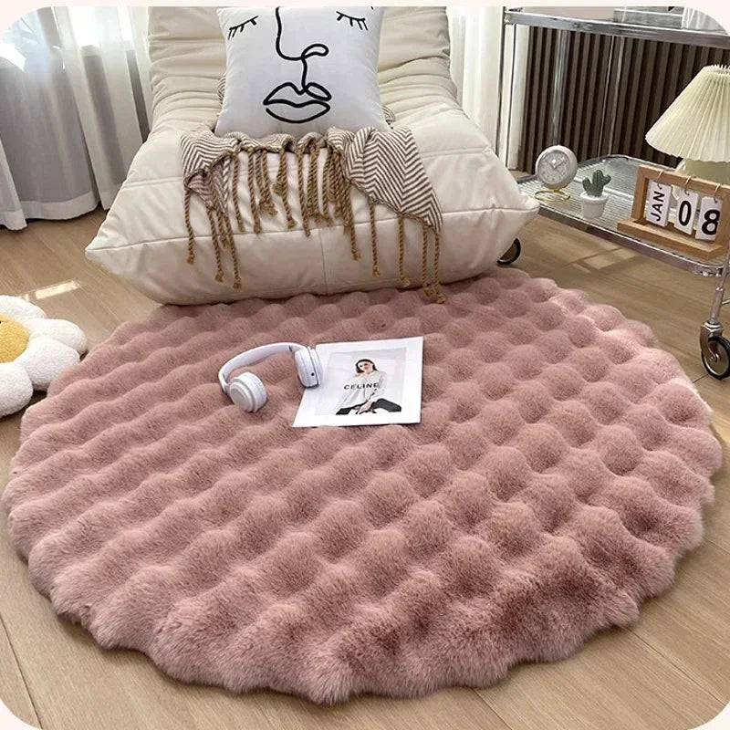 Plushy Nordic Round Rug