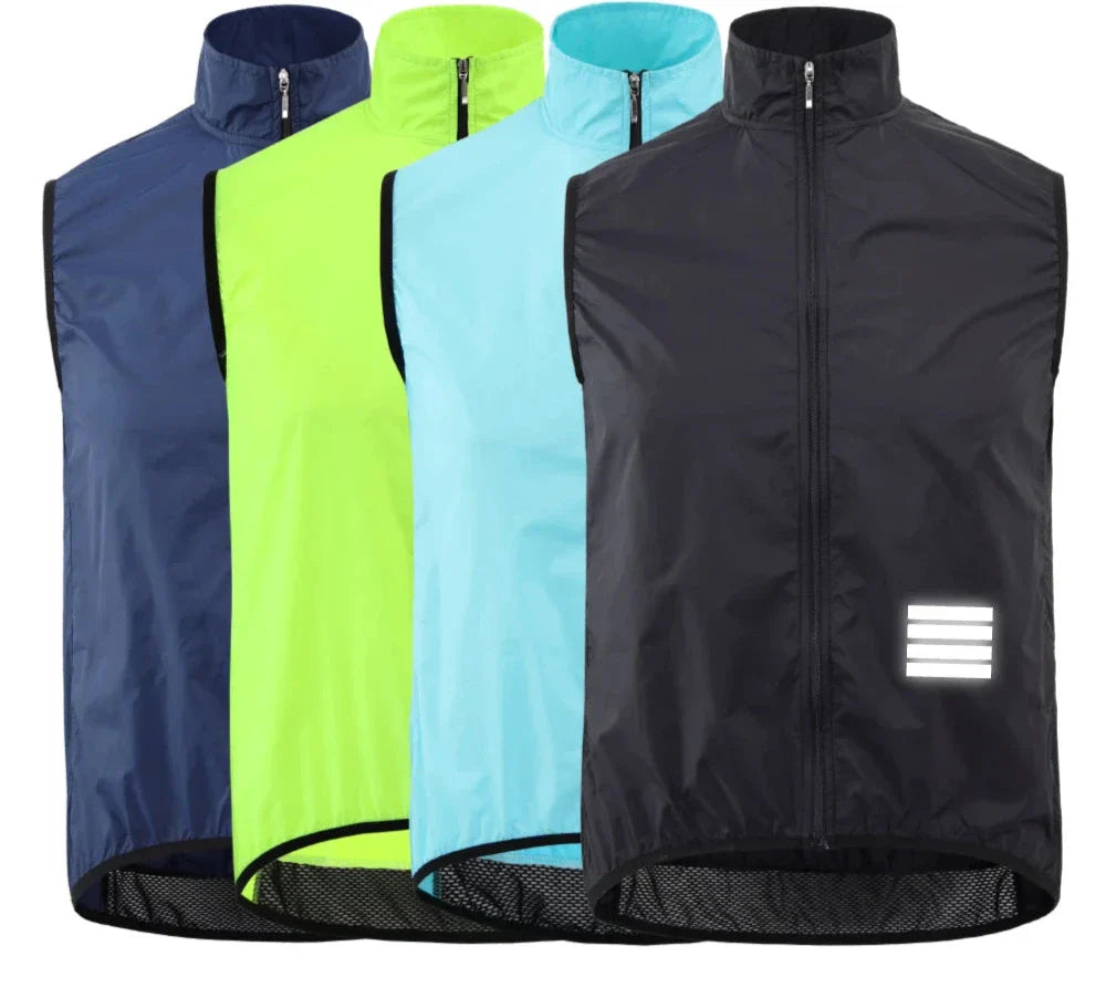 Axelo Men's Cycling Jacket - Windproof Lightweight Vest