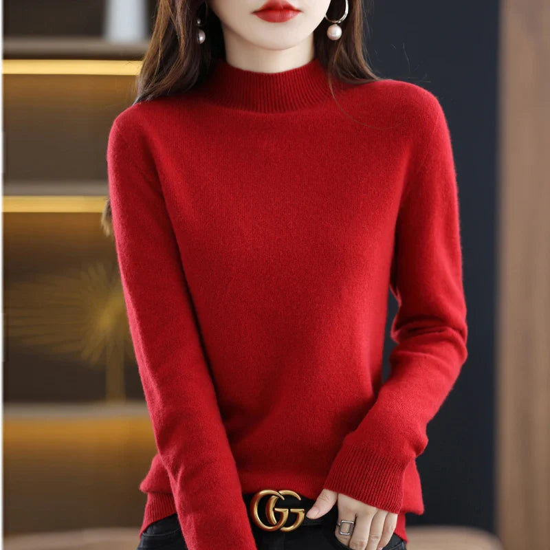 Sarah: Women's 100% Pure Wool Cashmere Sweater for winter and autumn