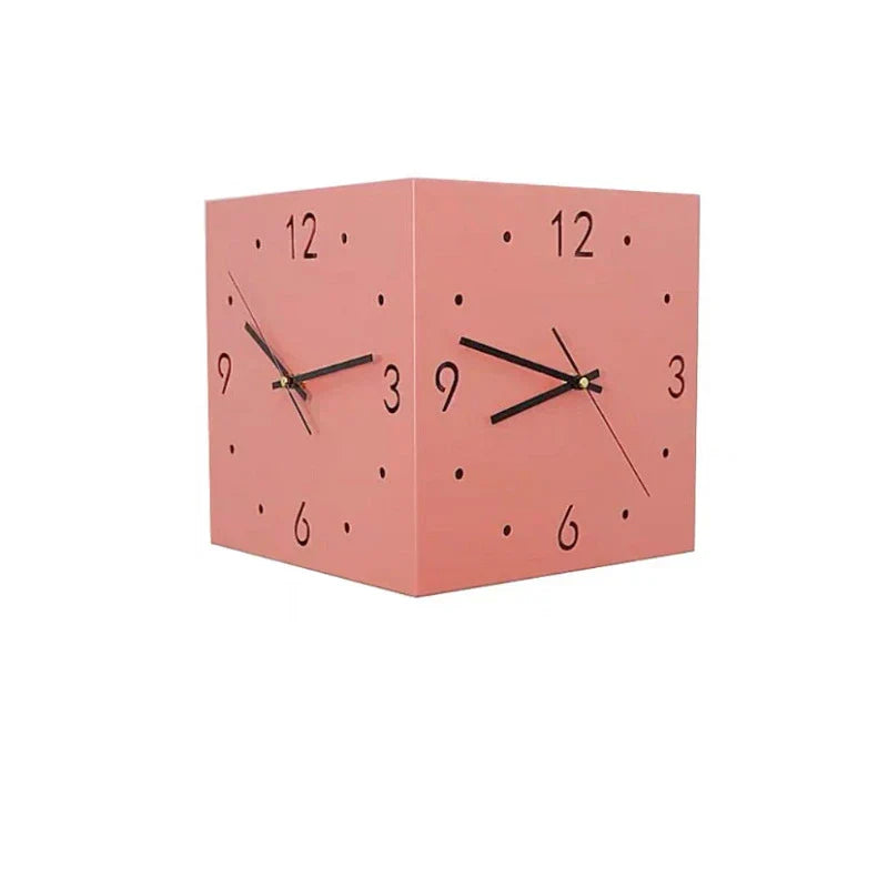 CornerTime – Reloj de pared cuadrado elegante y creativo