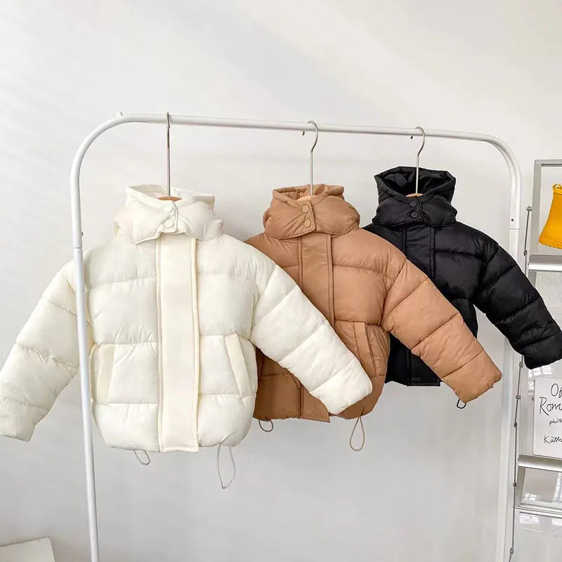 Casaco de Inverno Puffer Infantil Almofadado e Grosso