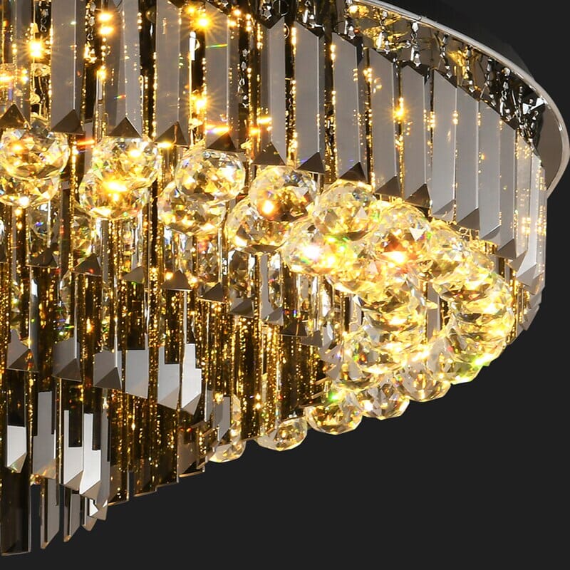 Meridian Black Crystal Chandelier