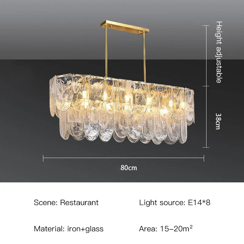 The Strand Gold LED Marmor Krystall Glass Kranse