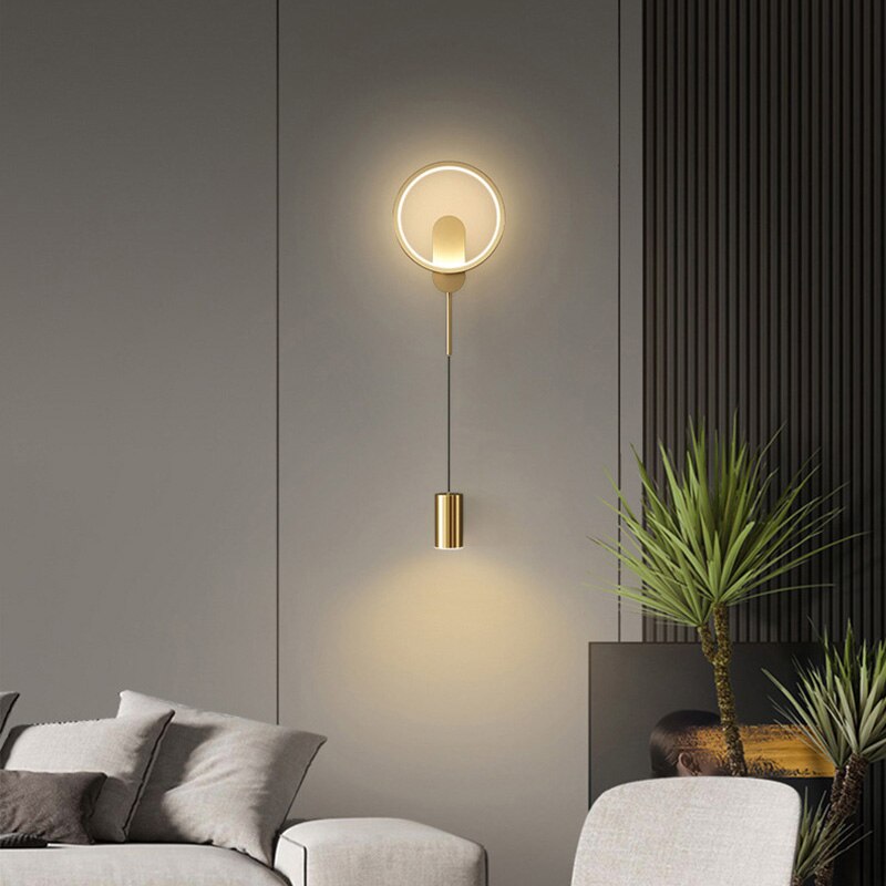 BAN Branwen Modern LED Nordic Gold Wall Light 24W