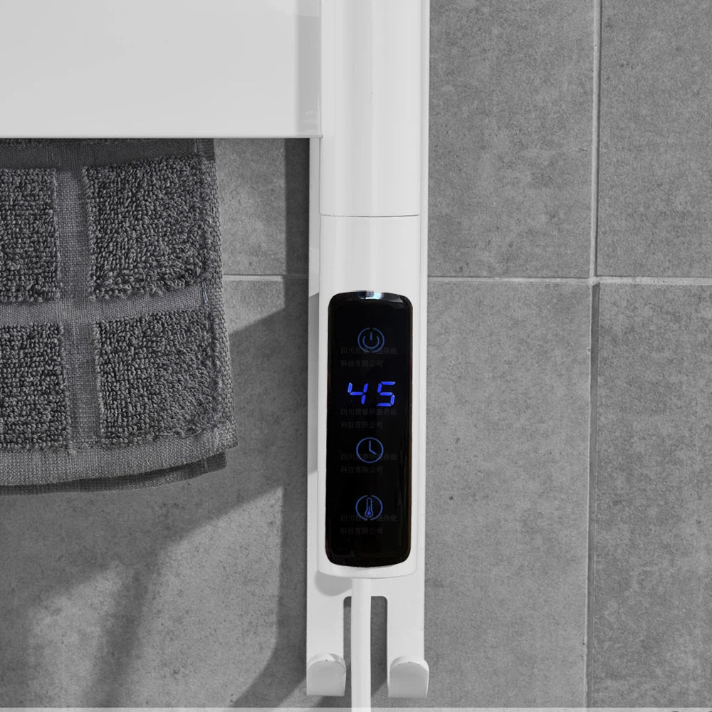 Sara Touch Screen Digitale Thermostaat voor Badkamer Verwarmde Handdoekrek – Timer & Temperatuurregeling, 110-220V