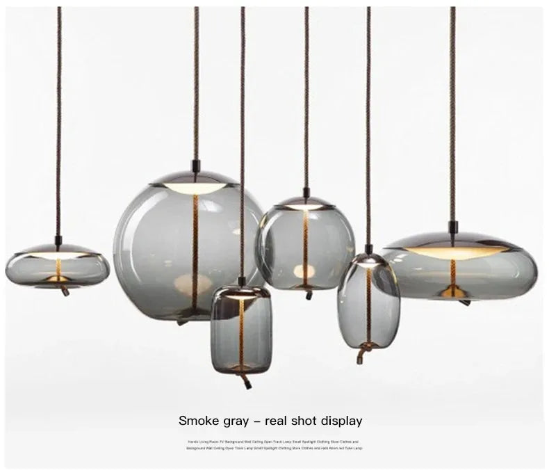 Art Glass Design Suspension Pendant Light