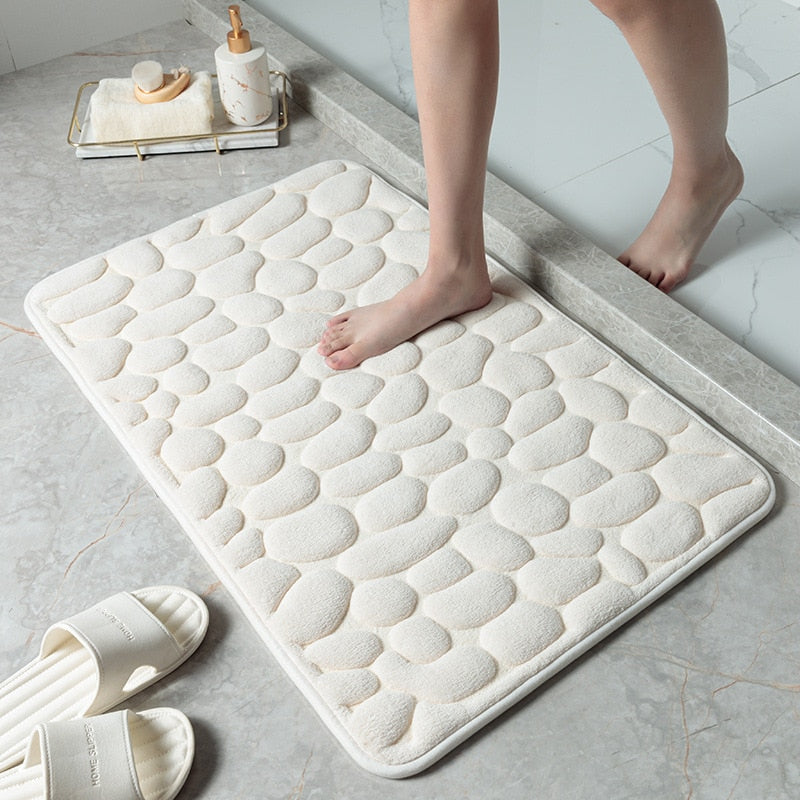 Tapis de bain antidérapant en relief