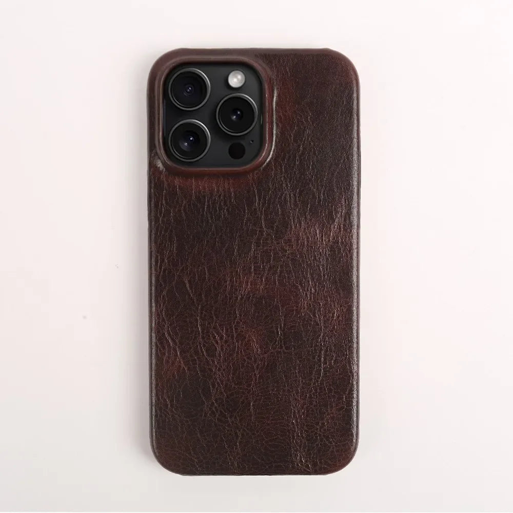 L'EXÉCUTIF - COQUE IPHONE EN CUIR VÉRITABLE