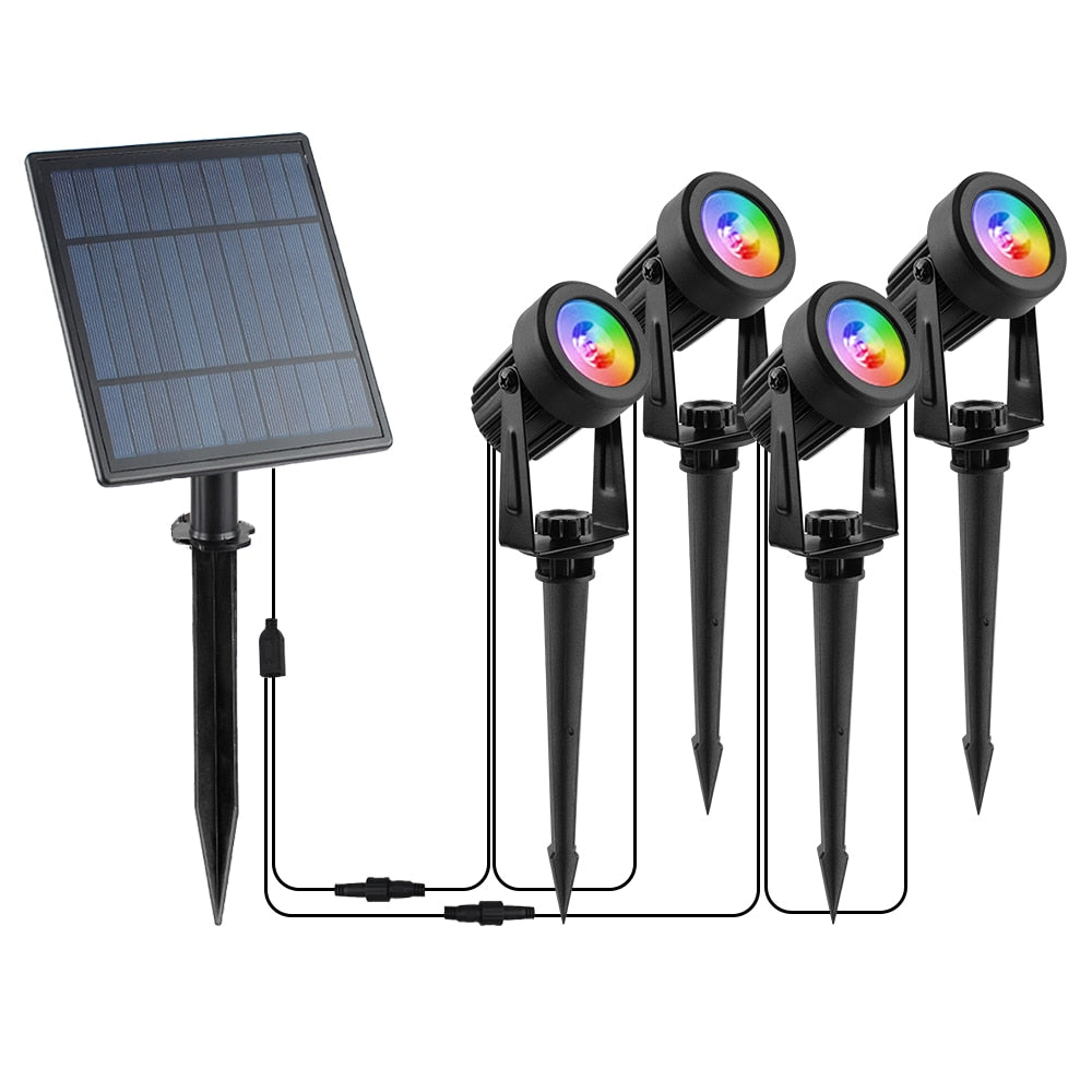 Foco solar impermeable IP65 LED con energía solar