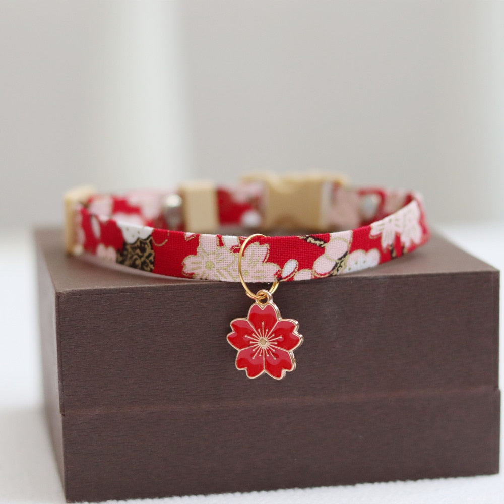 Japanese Sakura Cat Collar