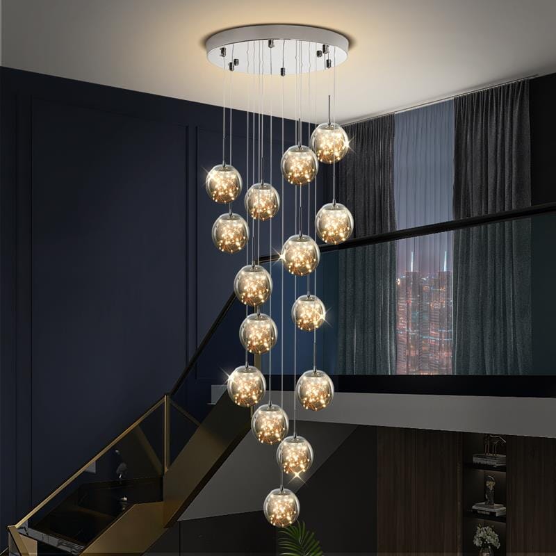 Bella Glass Ball Chandelier