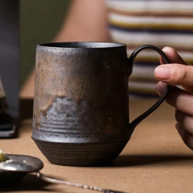 Tazas rústicas de cosecha