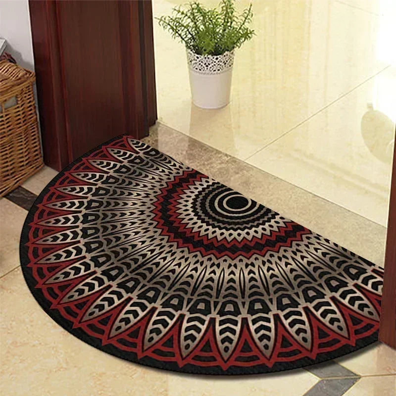 Winnie Retro Felpudo Semicircular – Elegante Alfombra de Entrada Antideslizante para Interior