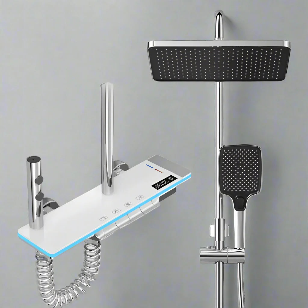 Sara Luxury LED Shower System with Digital Display & Thermostat