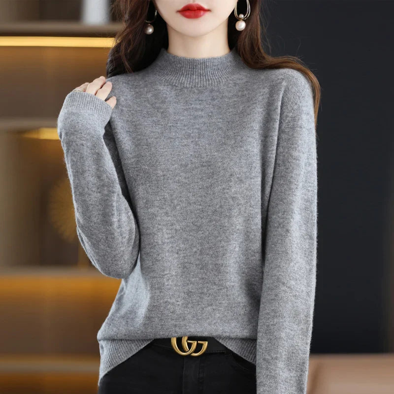 Sarah: Women's 100% Pure Wool Cashmere Sweater for winter and autumn