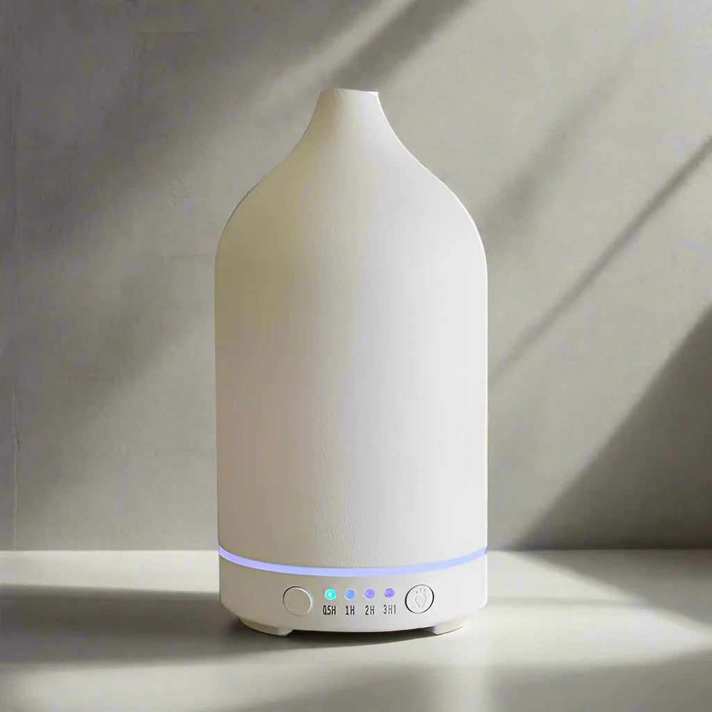 Winnie Ceramic Essential Oil Diffuser – Ultrasonic Aromatherapy Humidifier