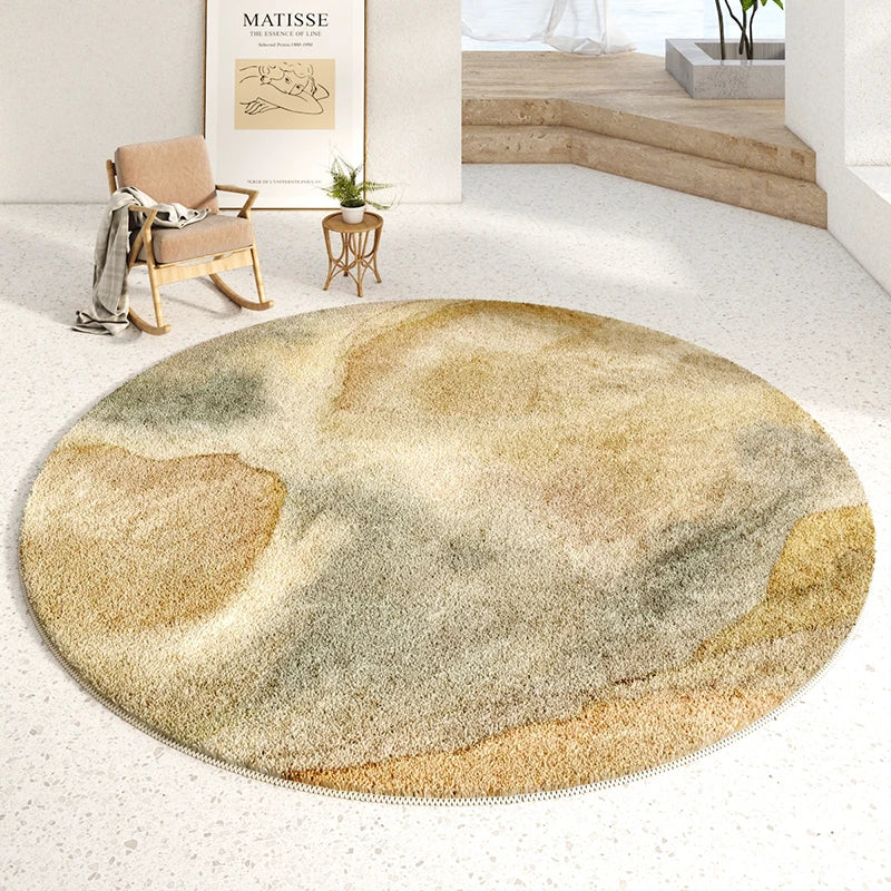 Luxury Minimalist Soft Round Rug