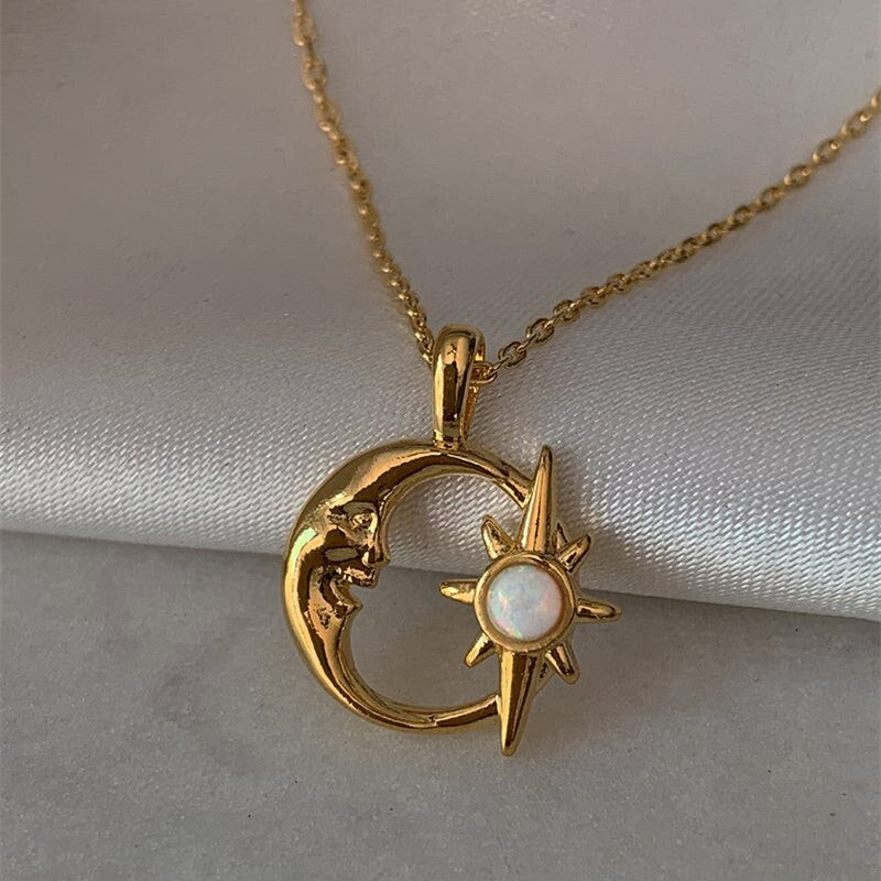 Collier Étoile et Lune