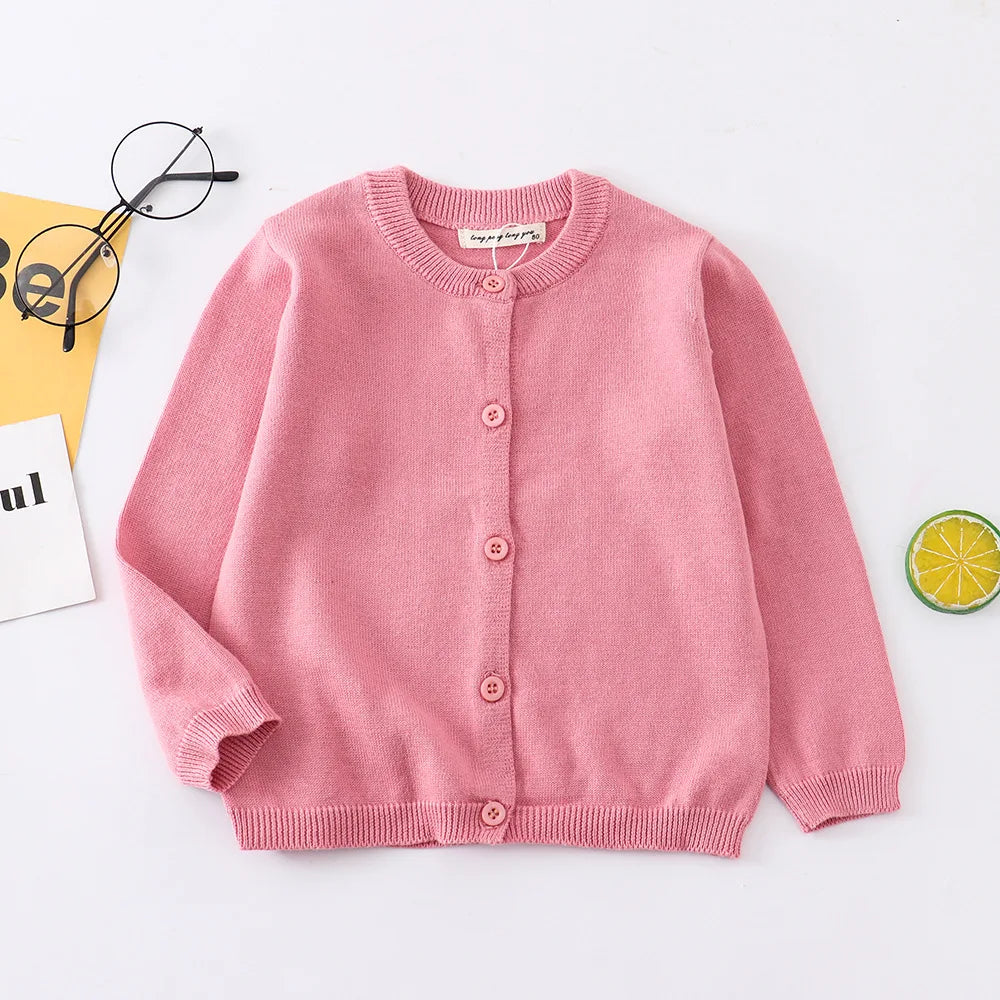 Cardigan CozyKnits – Giacca in maglia di cotone per bambini