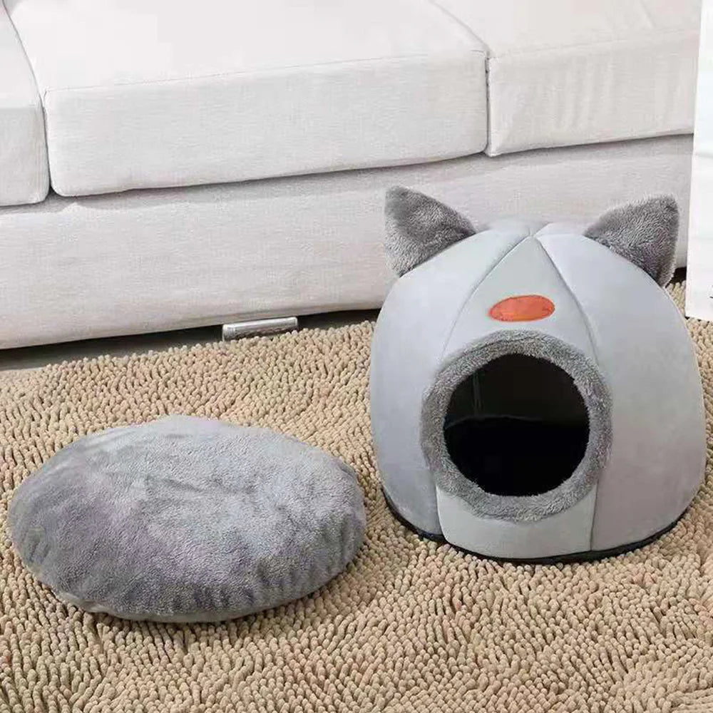 FurryHaven Cat Cave – Warm Winter Pet House