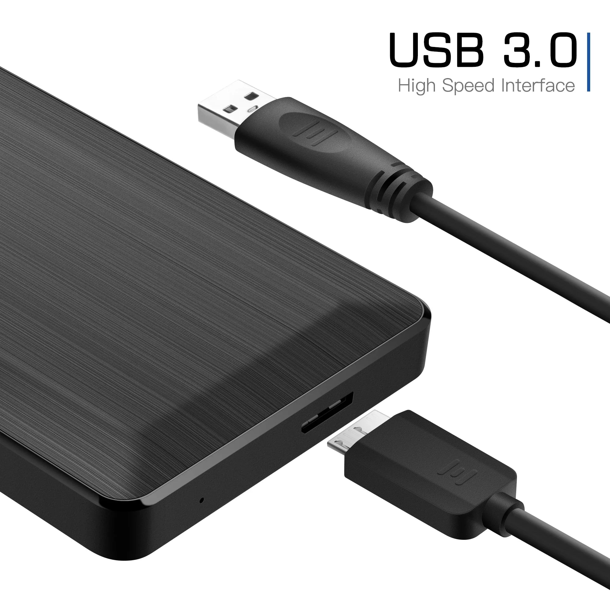 2.5" Portable External Hard Drive 250GB, 320GB, 500GB, 1TB, 2TB | USB 3.0 Storage for PC, Mac, MacBook, Desktop