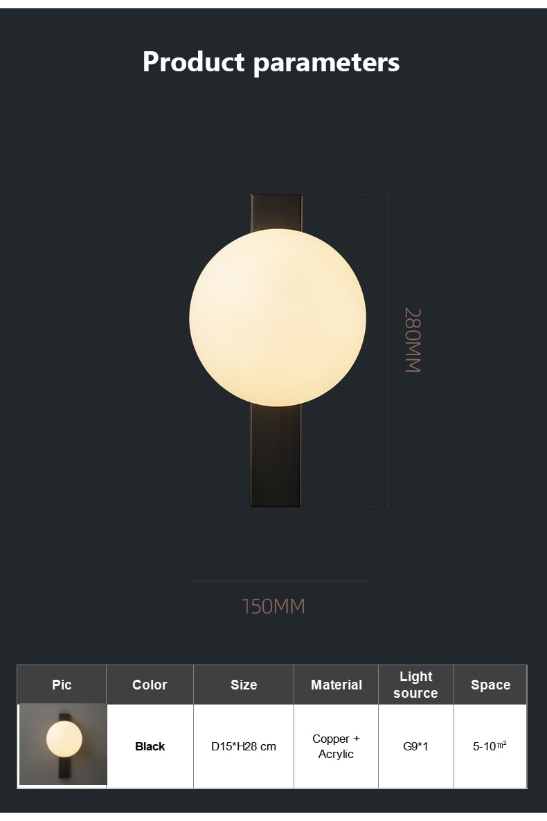 TML Darime - Applique murale simple en cuivre Estiluz Circ LED